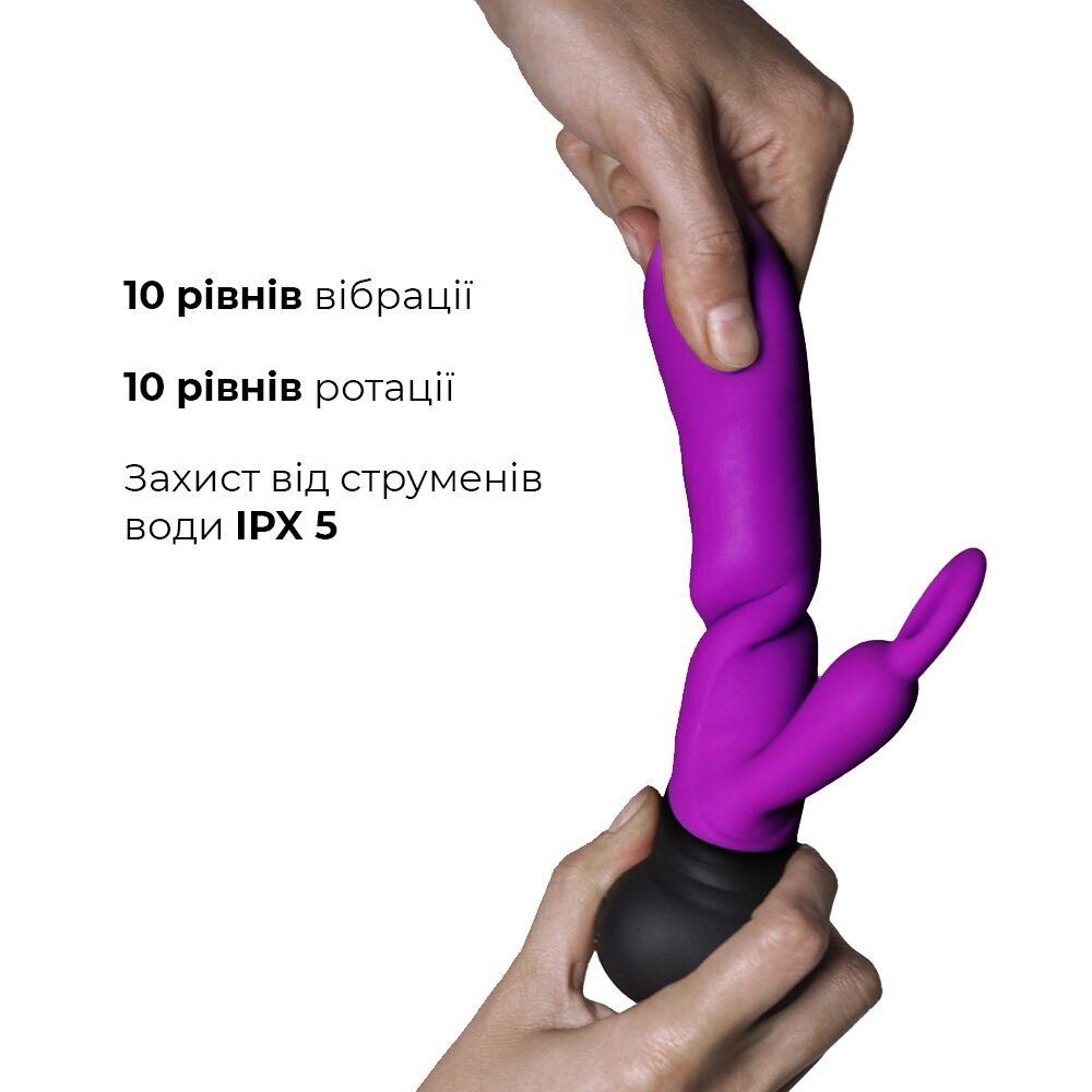 Вібратор з обертанням стовбура adrien lastic mini bonnie з петелькою для пальчика Вібратор з обертанням стовбура adrien lastic mini bonnie з петелькою для пальчика