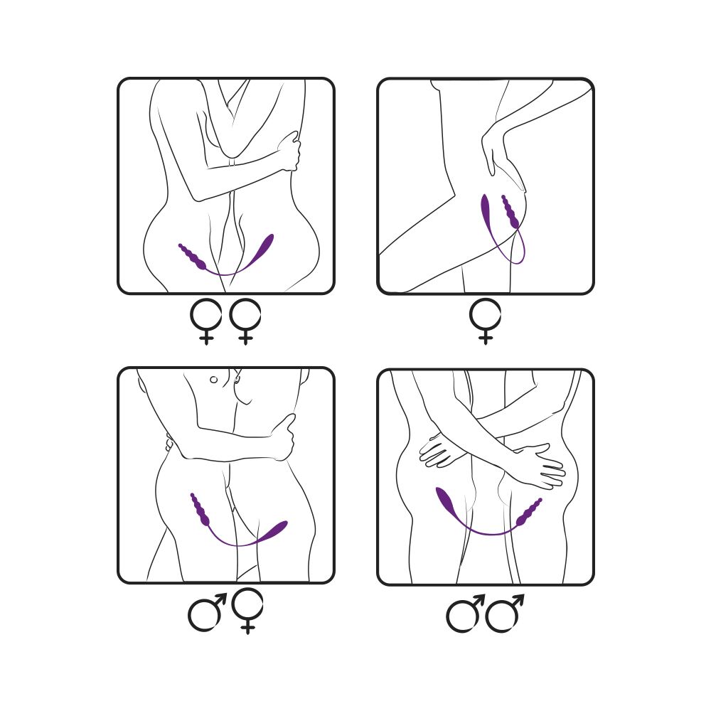 Вібратор двосторонній adrien lastic ad 2x з пультом lrs Вібратор двосторонній adrien lastic ad 2x з пультом lrs