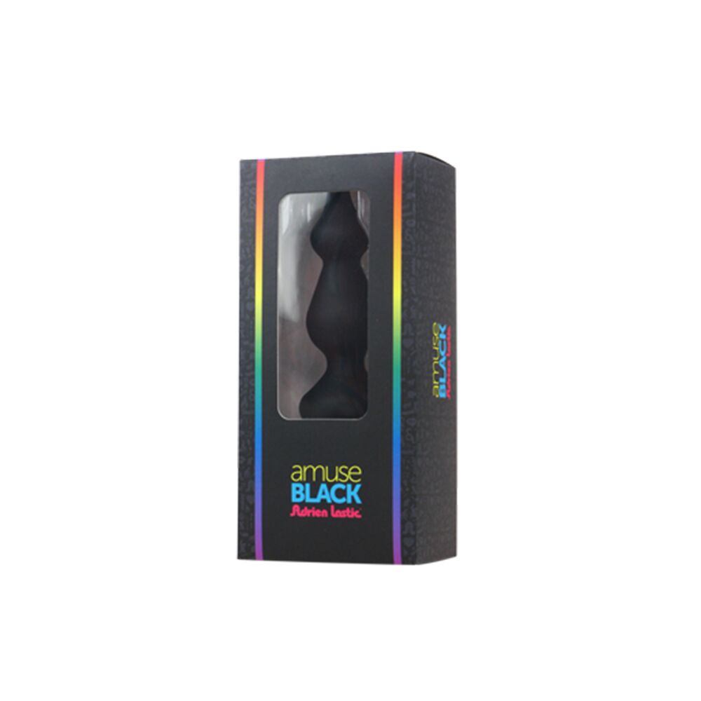 Анальна пробка adrien lastic amuse mini black (s) з двома переходами, макс. діаметр 3 см Анальна пробка adrien lastic amuse mini black (s) з двома переходами, макс. діаметр 3 см