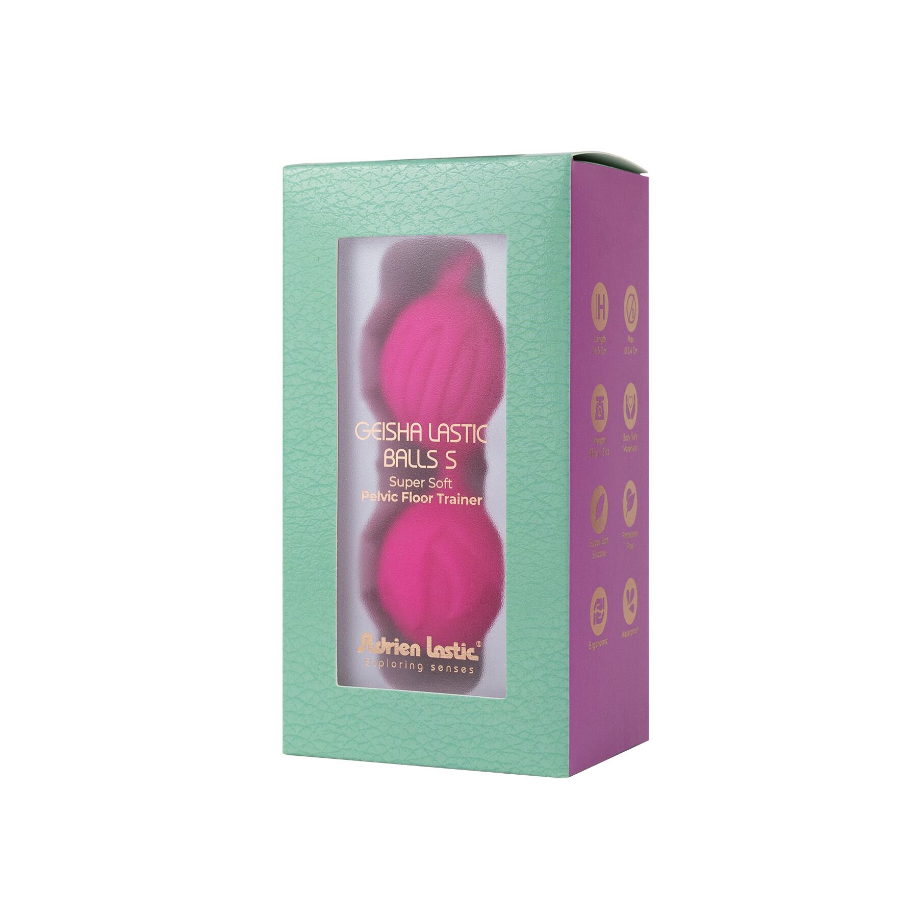Вагінальні кульки adrien lastic geisha lastic balls mini magenta (s), діаметр 3,4 см, вага 85 г Вагінальні кульки adrien lastic geisha lastic balls mini magenta (s), діаметр 3,4 см, вага 85 г