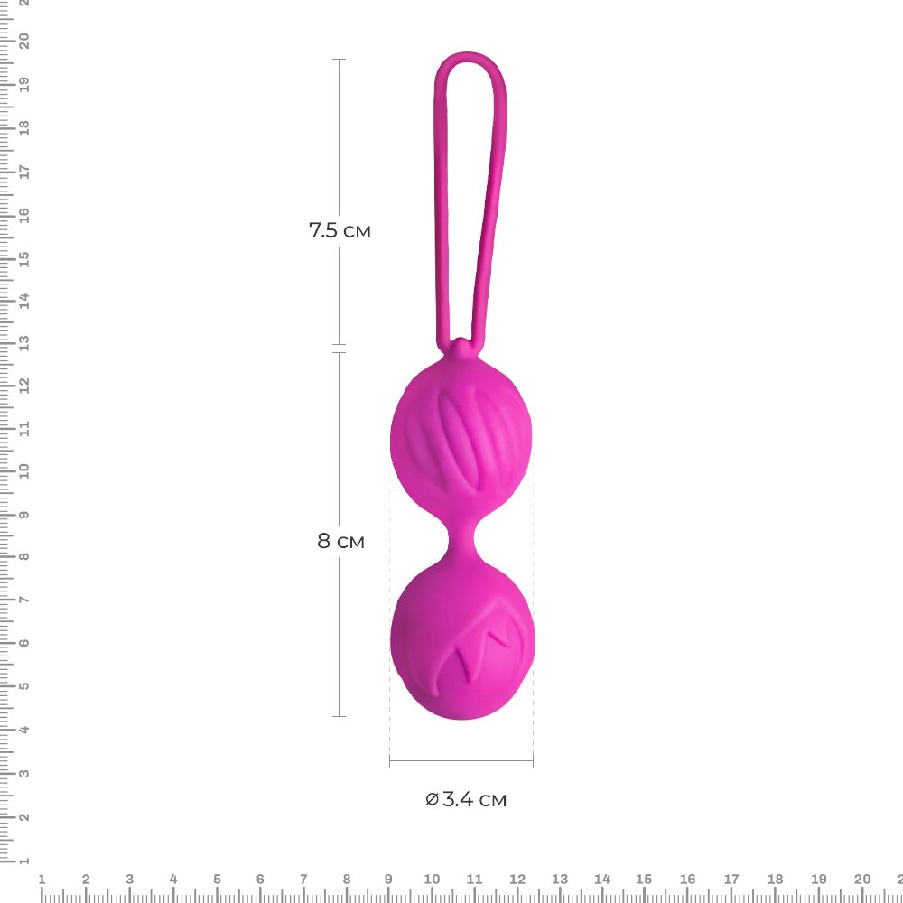Вагінальні кульки adrien lastic geisha lastic balls mini magenta (s), діаметр 3,4 см, вага 85 г Вагінальні кульки adrien lastic geisha lastic balls mini magenta (s), діаметр 3,4 см, вага 85 г