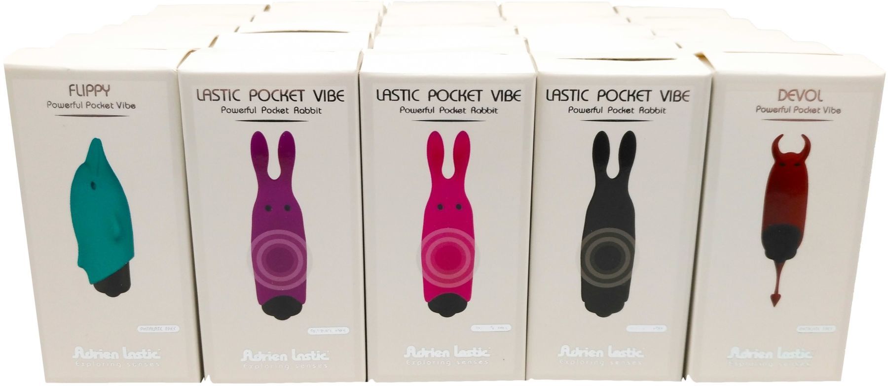 Набір вібраторів adrien lastic pocket vibe (25 штук) Набір вібраторів adrien lastic pocket vibe (25 штук)