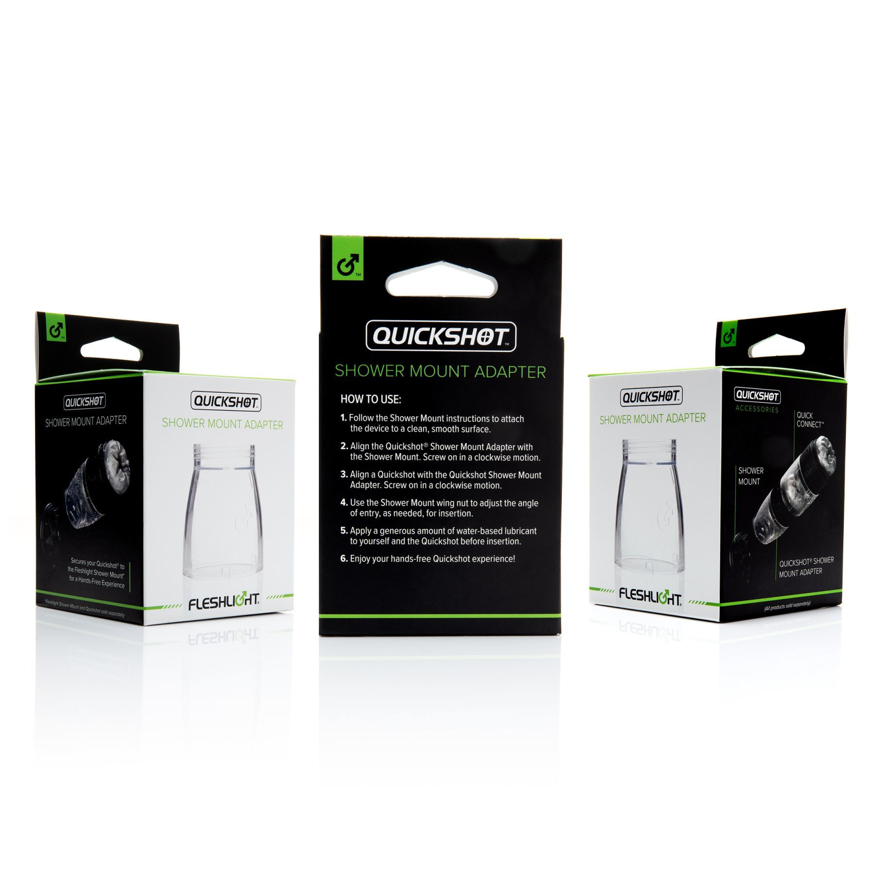 Адаптер quickshot для fleshlight shower mount adapter для з'єднання Квікшота з кріпленням присоскою Адаптер quickshot для fleshlight shower mount adapter для з'єднання Квікшота з кріпленням присоскою