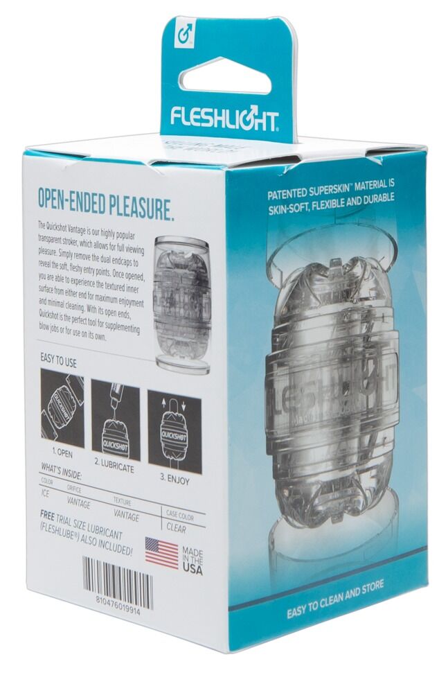Мастурбатор fleshlight quickshot vantage, компактний, чудово для пар і мінету Мастурбатор fleshlight quickshot vantage, компактний, чудово для пар і мінету