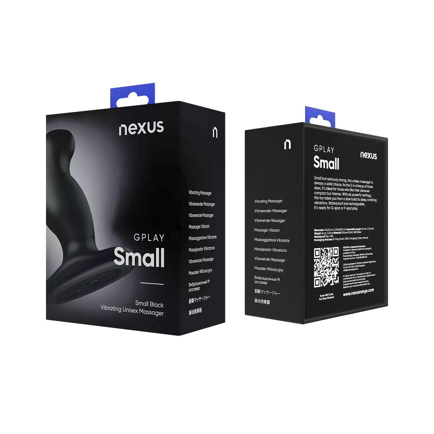 Вібромасажер простати nexus g play plus s black, макс. діаметр 2,3 см, перезаряджуваний Вібромасажер простати nexus g play plus s black, макс. діаметр 2,3 см, перезаряджуваний