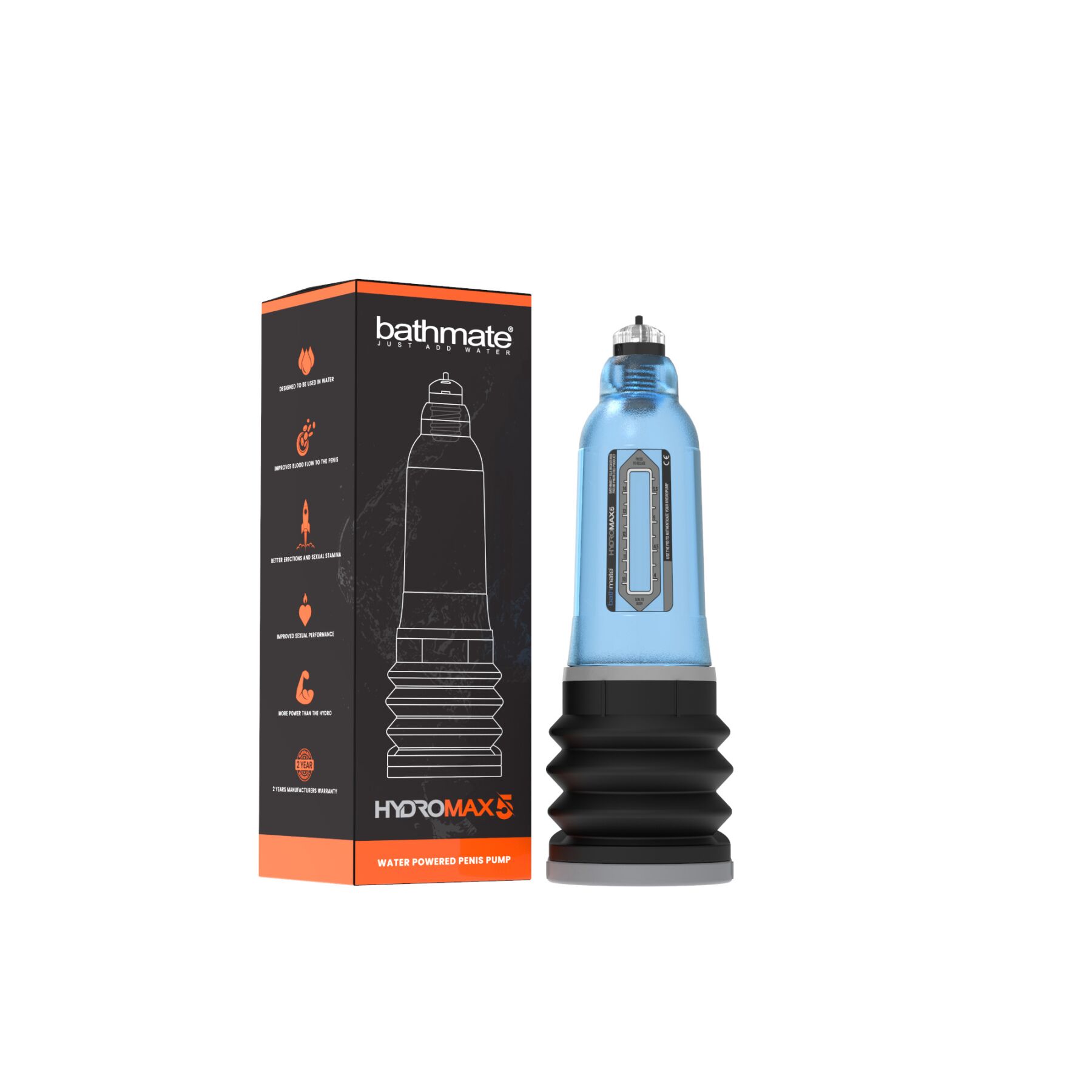 Гідропомпа bathmate hydromax 5 blue, для члена довжиною від 7,5 до 12,5 см, діаметр до 4,5 см Гідропомпа bathmate hydromax 5 blue, для члена довжиною від 7,5 до 12,5 см, діаметр до 4,5 см