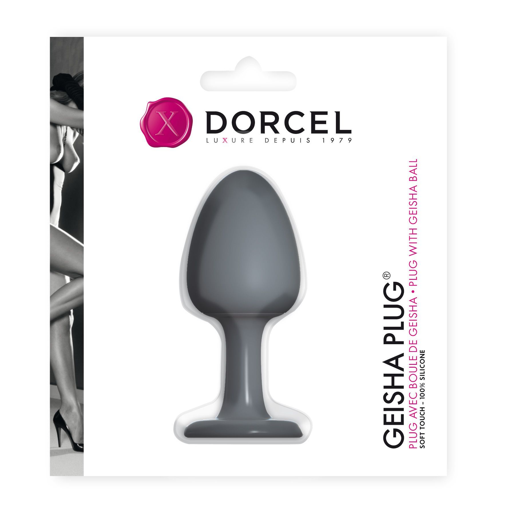 Анальна пробка dorcel geisha plug з кулькою всередині, створює вібрації, макс. діаметр 3,2см Анальна пробка dorcel geisha plug з кулькою всередині, створює вібрації, макс. діаметр 3,2см