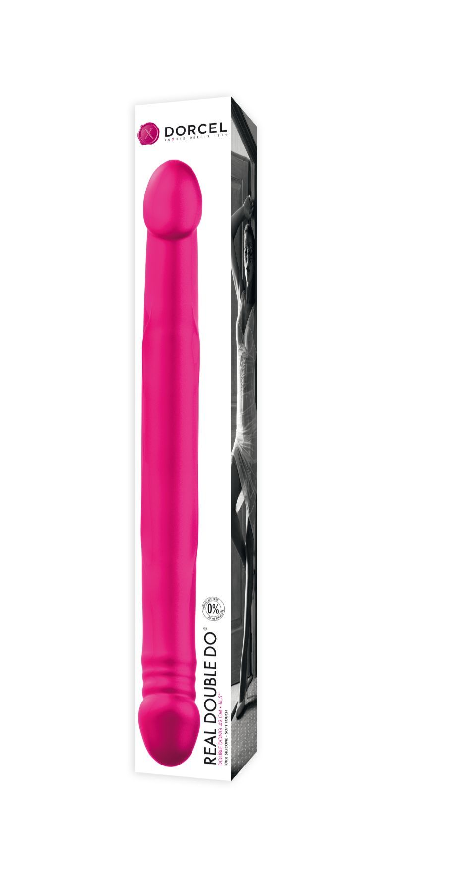 Фалоімітатор двосторонній dorcel real double do magenta, діаметр 4 см, довжина 42 см Фалоімітатор двосторонній dorcel real double do magenta, діаметр 4 см, довжина 42 см