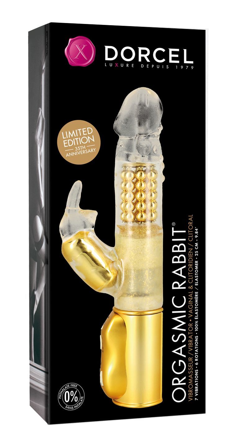 Вібратор кролик dorcel orgasmic rabbit gold з перлинним масажем Вібратор кролик dorcel orgasmic rabbit gold з перлинним масажем