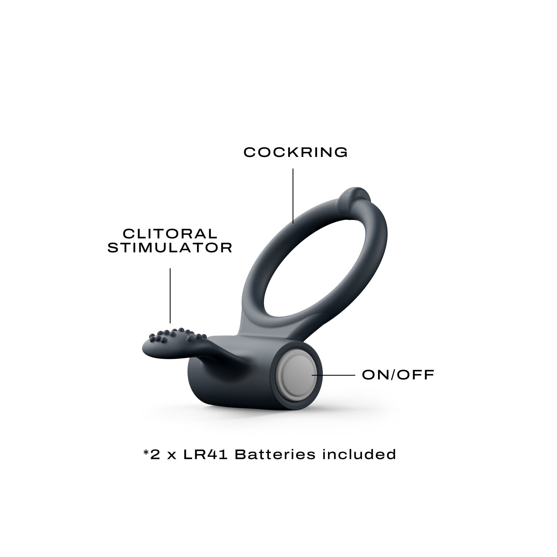 Ерекційне кільце dorcel power clit black v2 з вібрацією та язичком з щіточкою Ерекційне кільце dorcel power clit black v2 з вібрацією та язичком з щіточкою