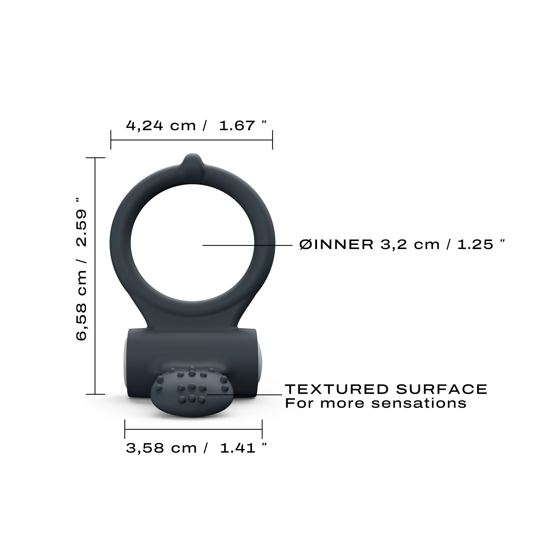 Ерекційне кільце dorcel power clit black v2 з вібрацією та язичком з щіточкою Ерекційне кільце dorcel power clit black v2 з вібрацією та язичком з щіточкою