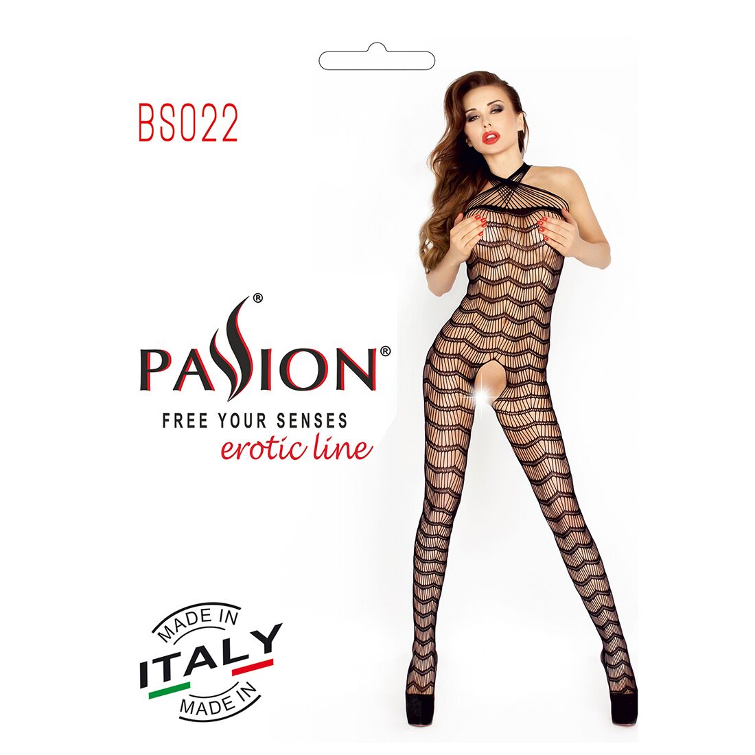 Бодістокінг passion bs022 black, комбінезон Бодістокінг passion bs022 black, комбінезон