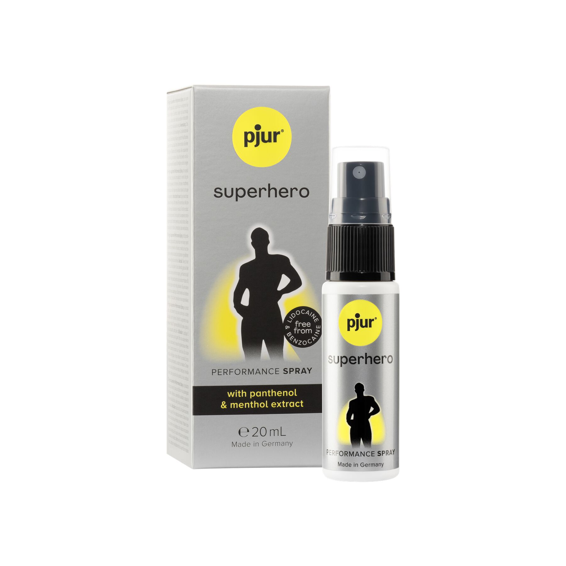 Спрей пролонгатор pjur superhero performance spray 20 мл, всотується в шкіру, природні компоненти Спрей пролонгатор pjur superhero performance spray 20 мл, всотується в шкіру, природні компоненти