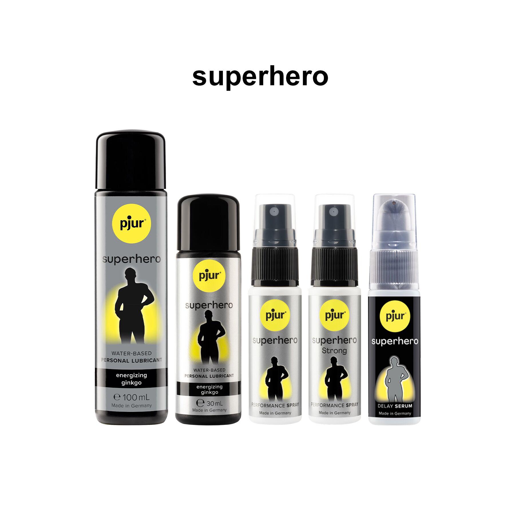 Стимулювальний лубрикант на водній основі pjur superhero energizing glide 100 мл, з екстрактом гінкго білоба Стимулювальний лубрикант на водній основі pjur superhero energizing glide 100 мл, з екстрактом гінкго білоба