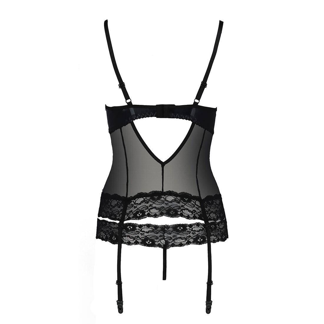 Корсет з відкритими грудьми passion exclusive north corset s/m, black, пажі, трусики, шнурівка Корсет з відкритими грудьми passion exclusive north corset s/m, black, пажі, трусики, шнурівка