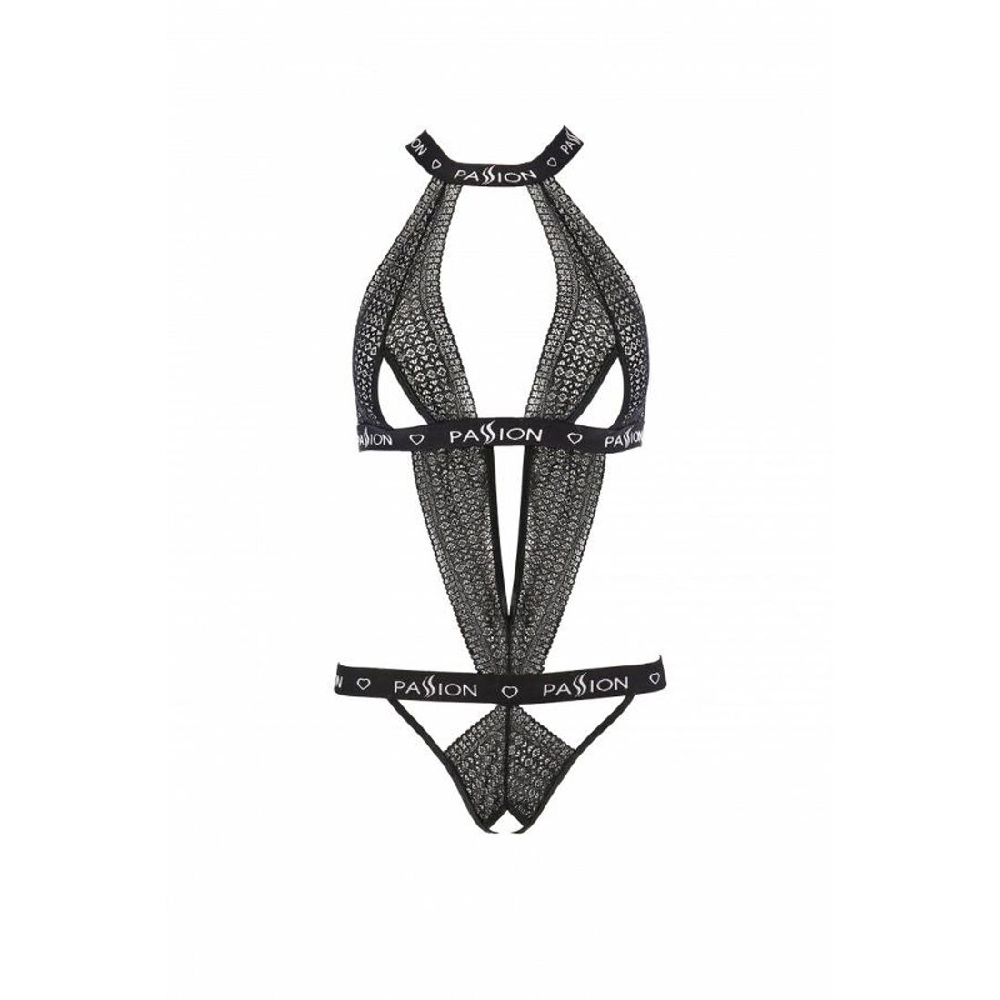 Напівпрозоре боді з вирізами passion exclusive mirajane body black xxl/xxxl, black Напівпрозоре боді з вирізами passion exclusive mirajane body black xxl/xxxl, black