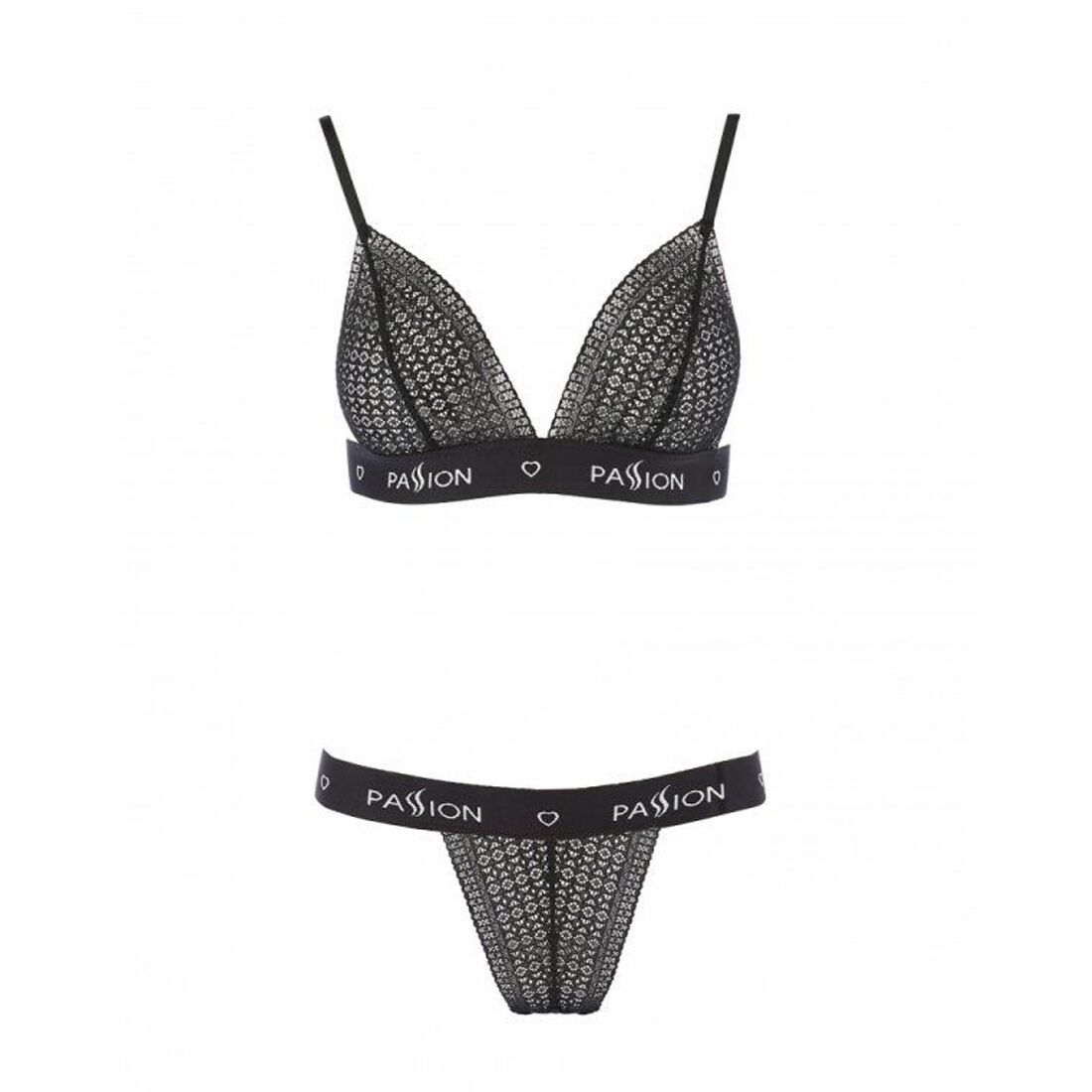 Комплект білизни passion exclusive glamiss set l/xl, black Комплект білизни passion exclusive glamiss set l/xl, black