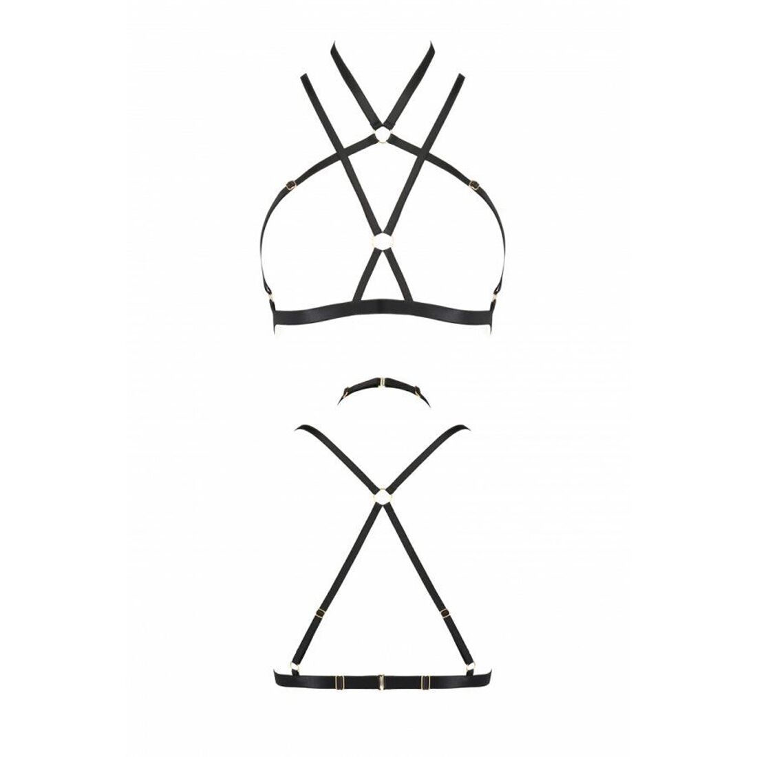 Портупея стрепи passion exclusive kelis bra l/xl, black Портупея стрепи passion exclusive kelis bra l/xl, black