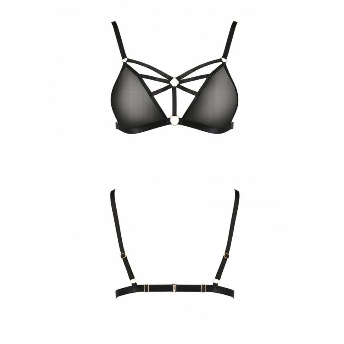 Бюстгальтер стрепи passion exclusive meggy bra l/xl, black Бюстгальтер стрепи passion exclusive meggy bra l/xl, black