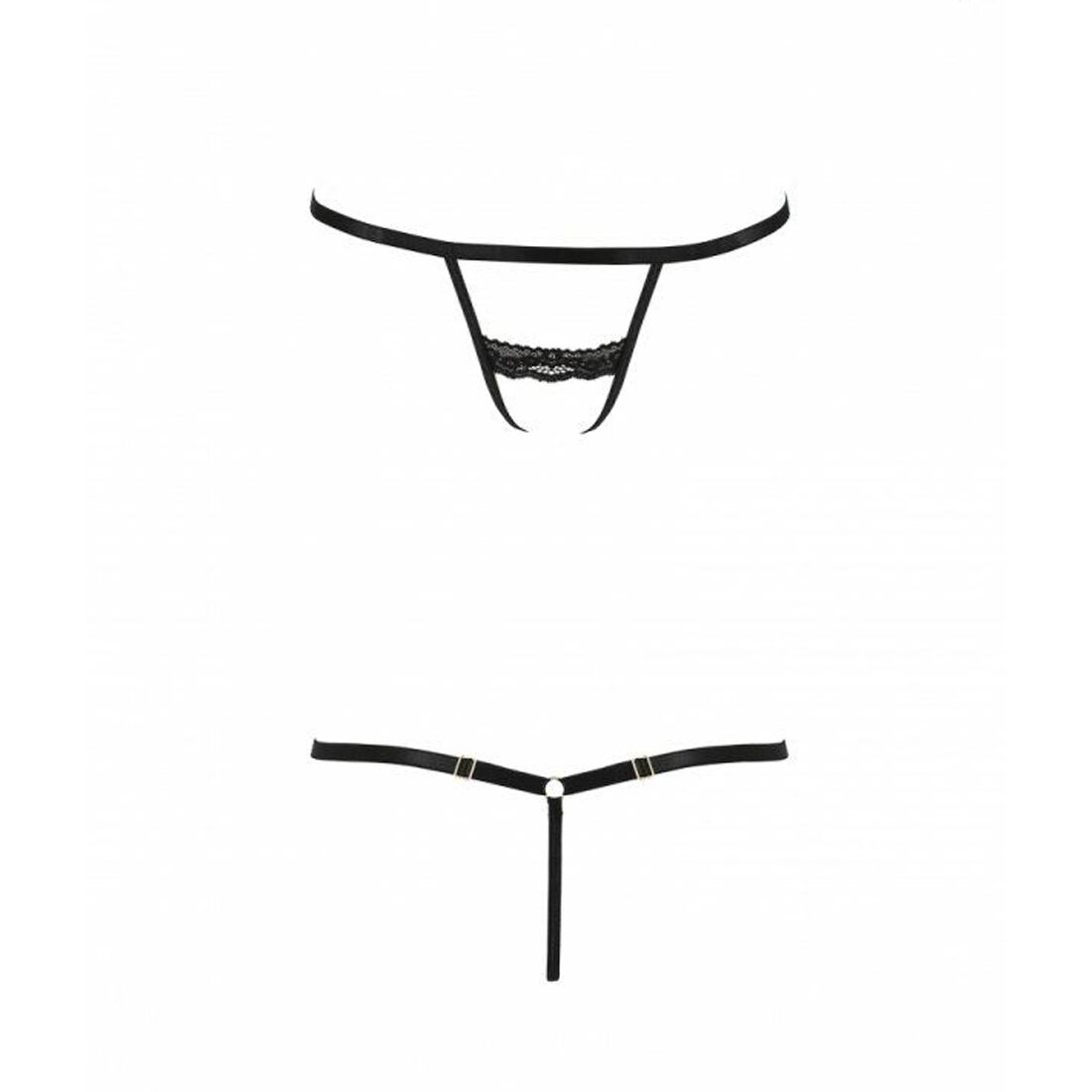 Трусики стрепи passion exclusive shelly thong l/xl, black Трусики стрепи passion exclusive shelly thong l/xl, black