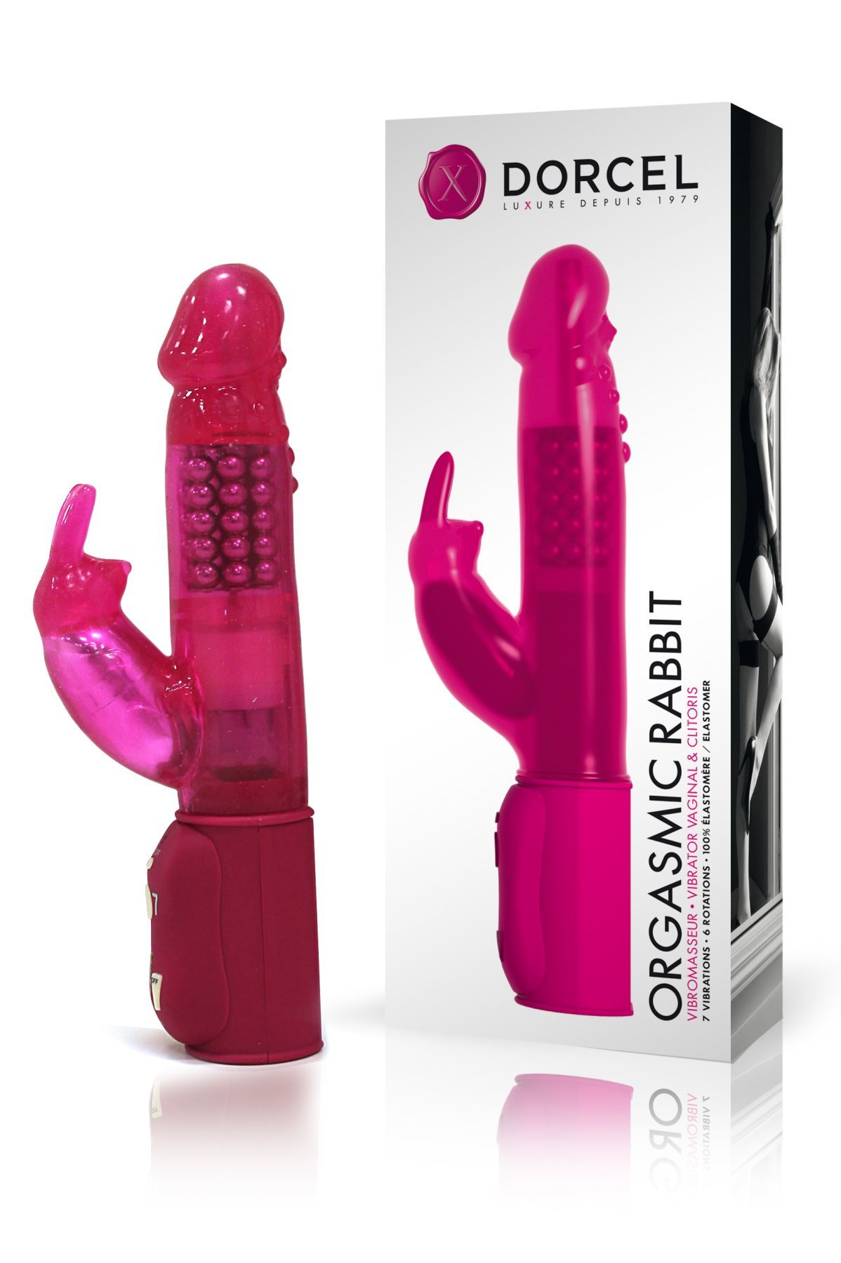 Вібратор кролик dorcel orgasmic rabbit pink з перлинним масажем Вібратор кролик dorcel orgasmic rabbit pink з перлинним масажем