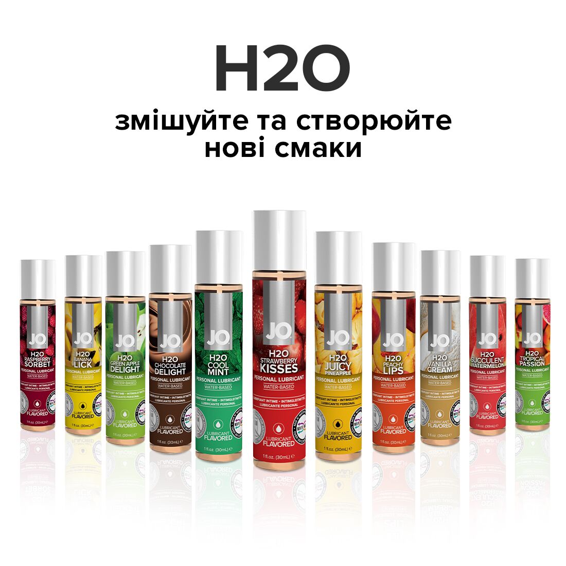 Змазка на водній основі jo h2o — strawberry kiss (120 мл) без цукру, рослинний гліцерин Змазка на водній основі jo h2o — strawberry kiss (120 мл) без цукру, рослинний гліцерин