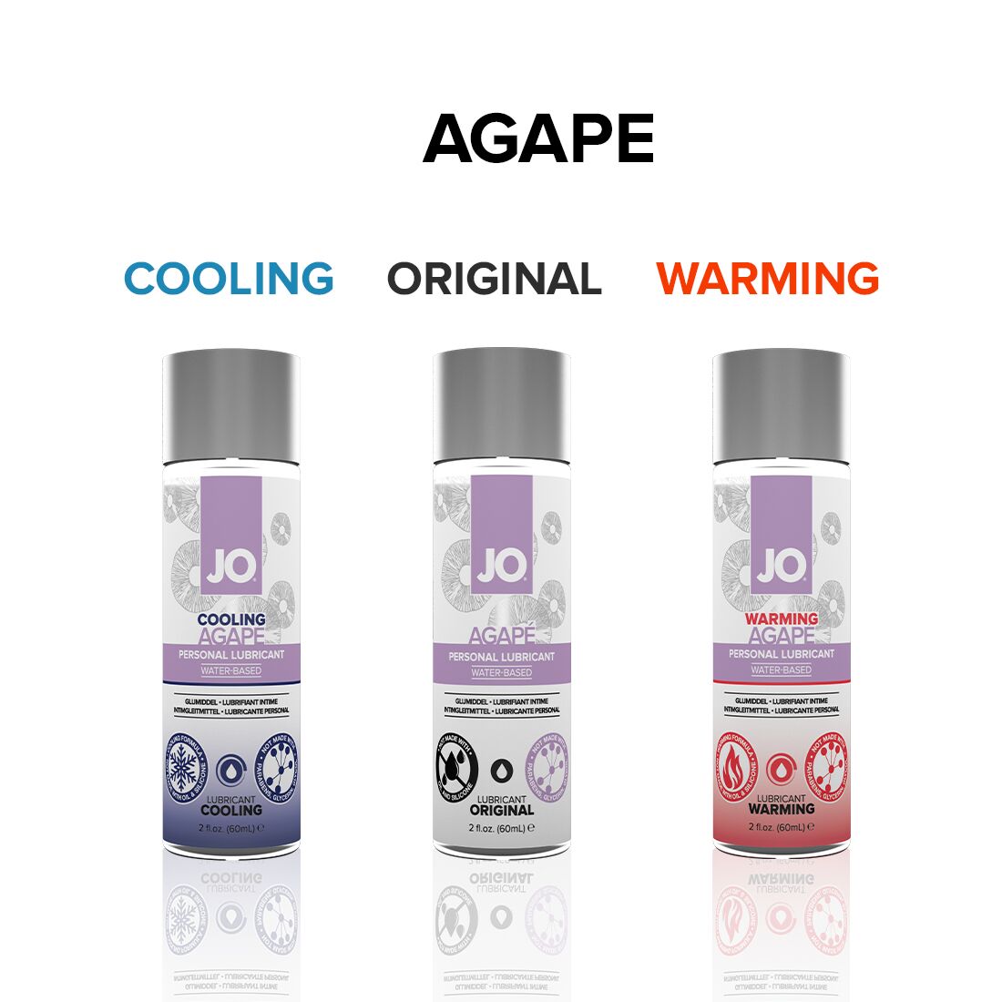 Охолоджувальна змазка jo agape — cooling (60 мл) без гліцерину, гліколю та парабенів Охолоджувальна змазка jo agape — cooling (60 мл) без гліцерину, гліколю та парабенів