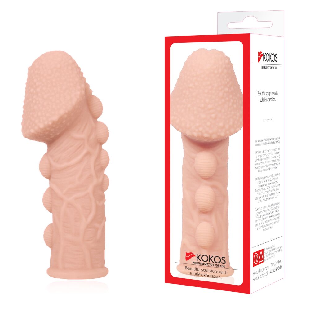 Насадка на член kokos extreme sleeve es.09 розмір m, потовщуюча, стимулюючий рельєф Насадка на член kokos extreme sleeve es.09 розмір m, потовщуюча, стимулюючий рельєф