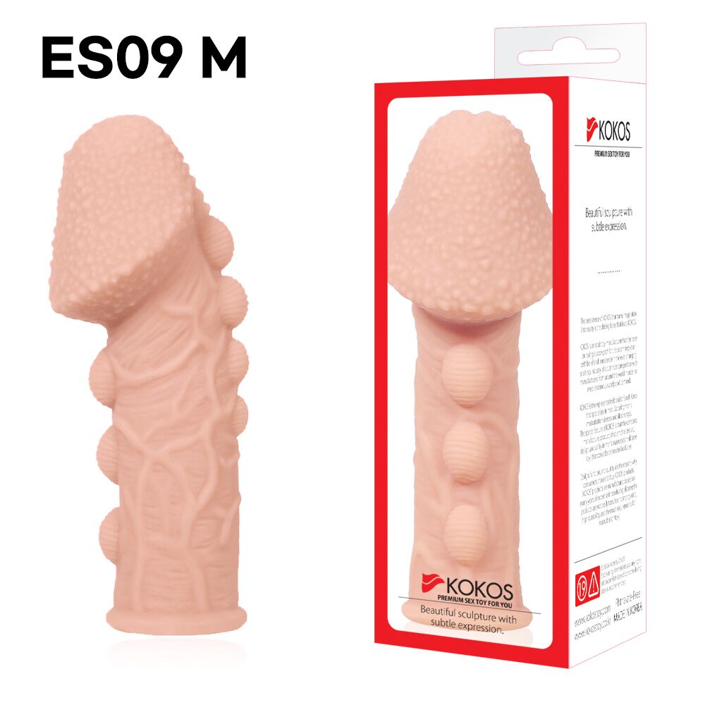 Насадка на член kokos extreme sleeve es.09 розмір m, потовщуюча, стимулюючий рельєф Насадка на член kokos extreme sleeve es.09 розмір m, потовщуюча, стимулюючий рельєф