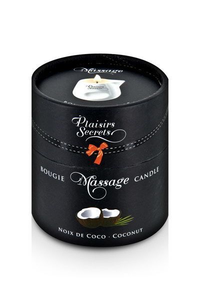 Масажна свічка plaisirs secrets coconut (80 мл) подарункова упаковка, керамічний посуд Масажна свічка plaisirs secrets coconut (80 мл) подарункова упаковка, керамічний посуд