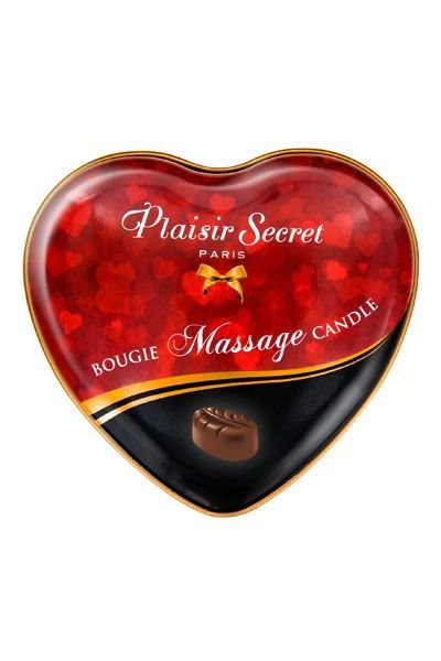 Масажна свічка серце plaisirs secrets chocolate (35 мл) Масажна свічка серце plaisirs secrets chocolate (35 мл)