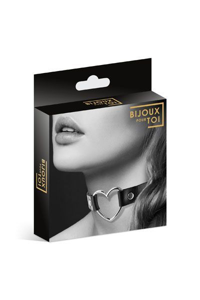 Чокер з сердечком bijoux pour toi heart, екошкіра Чокер з сердечком bijoux pour toi heart, екошкіра