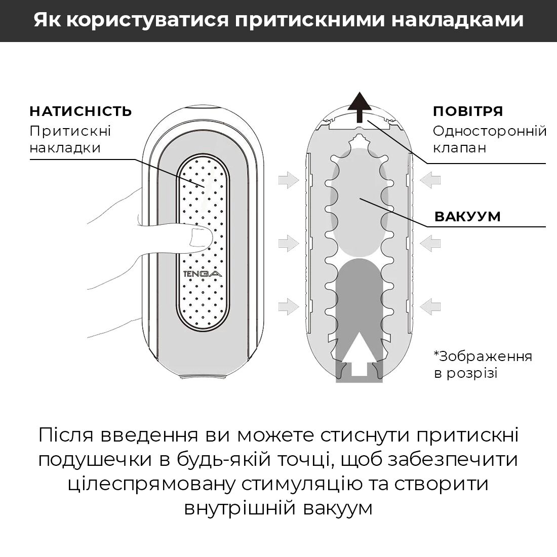 Мастурбатор tenga flip zero black, змінна інтенсивність стимуляції, розкладний Мастурбатор tenga flip zero black, змінна інтенсивність стимуляції, розкладний