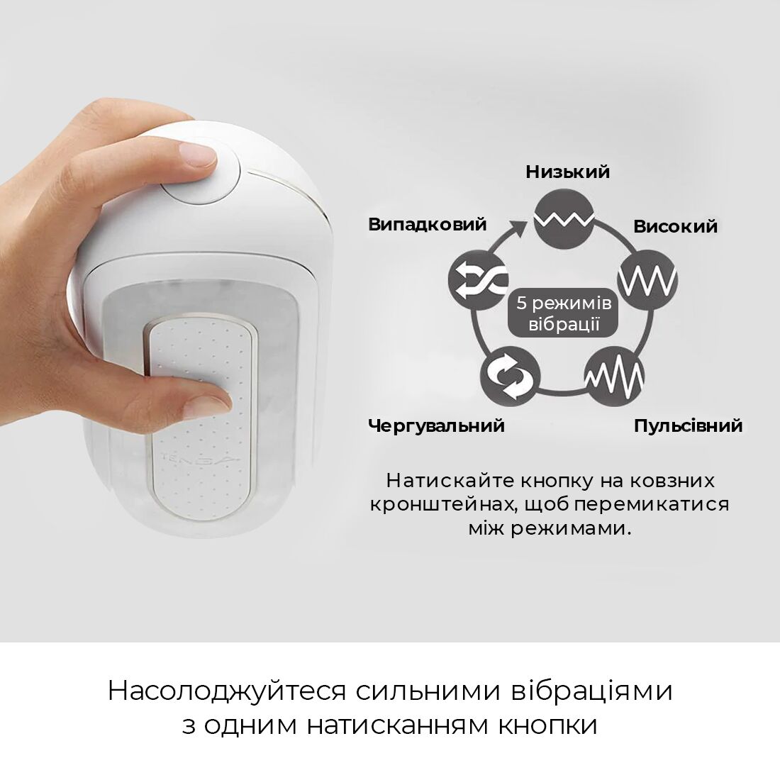 Вібромастурбатор tenga flip zero electronic vibration white, змінна інтенсивність, розкладний Вібромастурбатор tenga flip zero electronic vibration white, змінна інтенсивність, розкладний