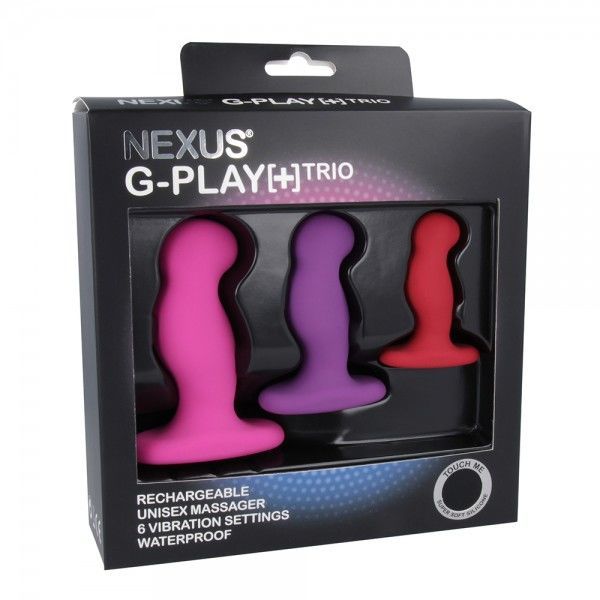 Набір вібромасажерів простати nexus g play trio plus, макс діаметр 2,3 3,0 3,5 см, для новачків Набір вібромасажерів простати nexus g play trio plus, макс діаметр 2,3 3,0 3,5 см, для новачків