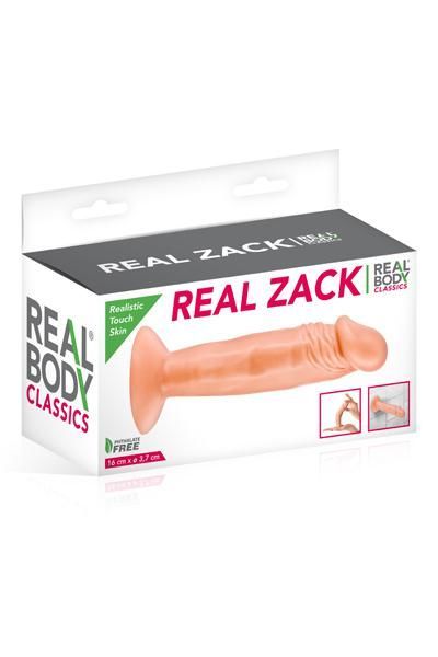 Фалоімітатор real body — real zack flesh, tpe, діаметр 3,7 см Фалоімітатор real body — real zack flesh, tpe, діаметр 3,7 см