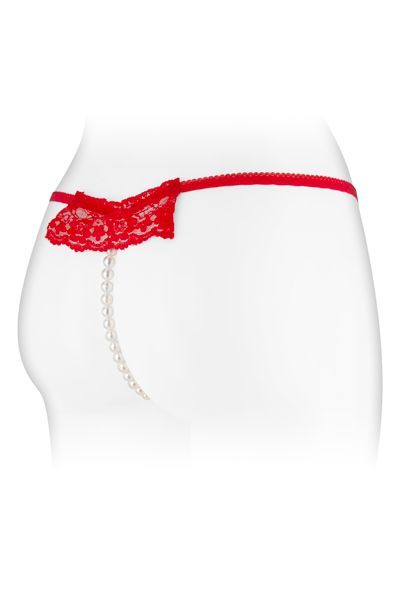 Трусики стрінги з перлинною ниткою fashion secret katia red Трусики стрінги з перлинною ниткою fashion secret katia red