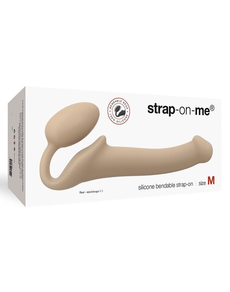 Безремінний страпон strap on me flesh m, повністю регульований, діаметр 3,3 см Безремінний страпон strap on me flesh m, повністю регульований, діаметр 3,3 см