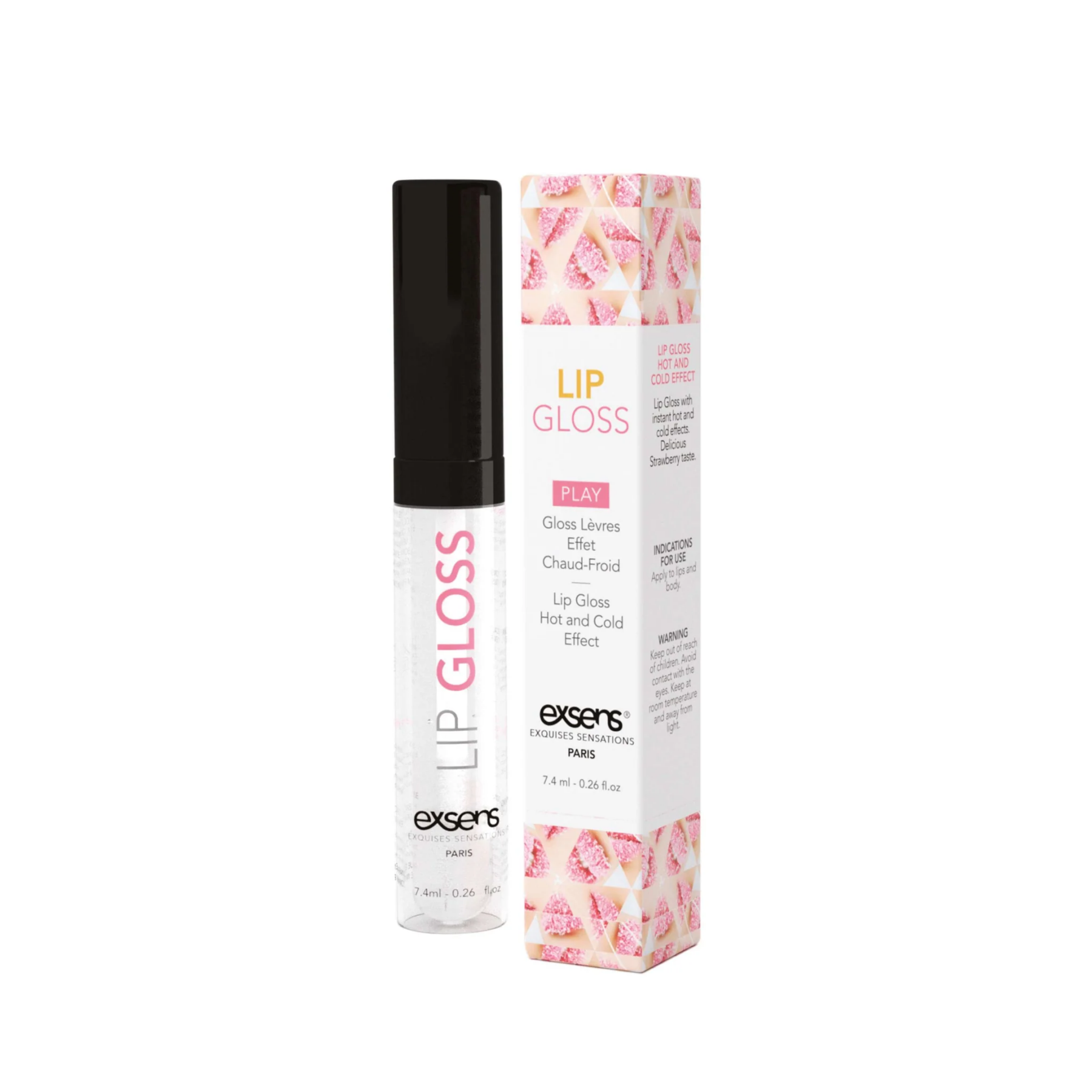 Стимулювальний блиск для губ exsens lip gloss 7,4 мл, ефект поколювання і холод тепло Стимулювальний блиск для губ exsens lip gloss 7,4 мл, ефект поколювання і холод тепло