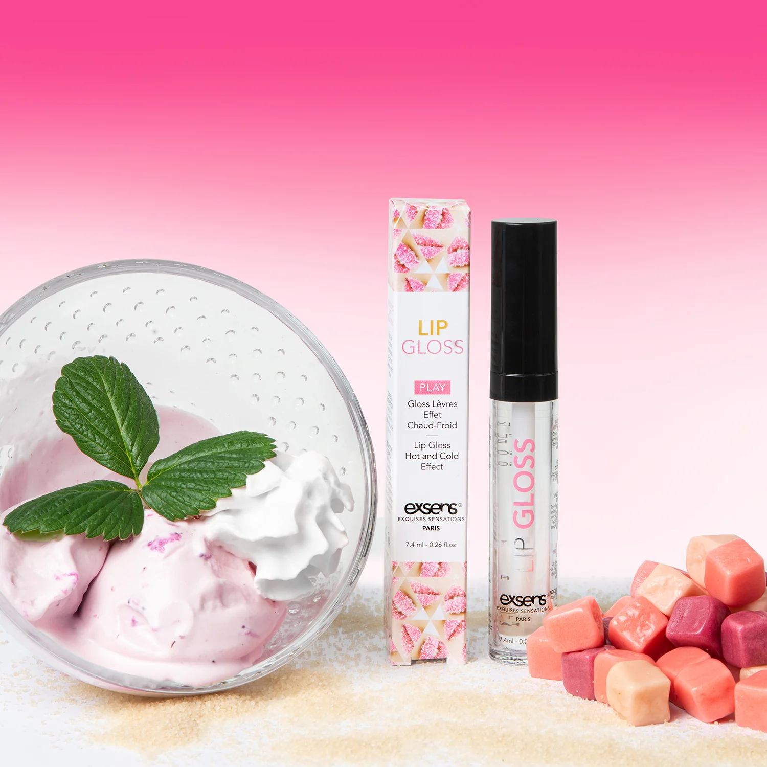 Стимулювальний блиск для губ exsens lip gloss 7,4 мл, ефект поколювання і холод тепло Стимулювальний блиск для губ exsens lip gloss 7,4 мл, ефект поколювання і холод тепло
