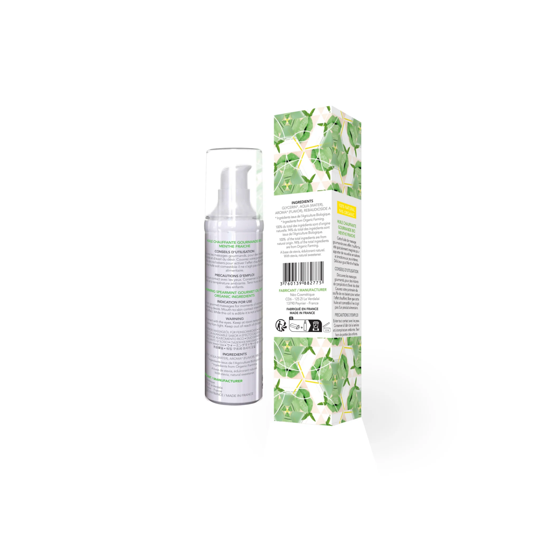 Масажна олія exsens organic spear mint 50мл розігрівальна, без цукру, без парабенів, їстівна Масажна олія exsens organic spear mint 50мл розігрівальна, без цукру, без парабенів, їстівна