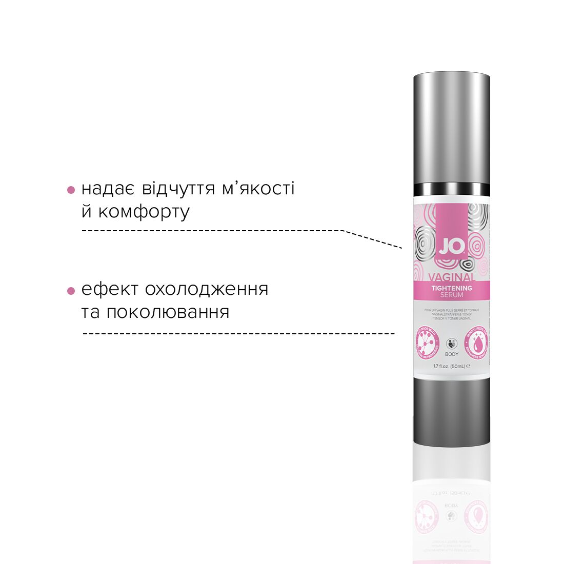 Гель для звуження піхви jo vaginal tightening serum (50 мл) з охолоджувально вібрувальним еф. Гель для звуження піхви jo vaginal tightening serum (50 мл) з охолоджувально вібрувальним еф.