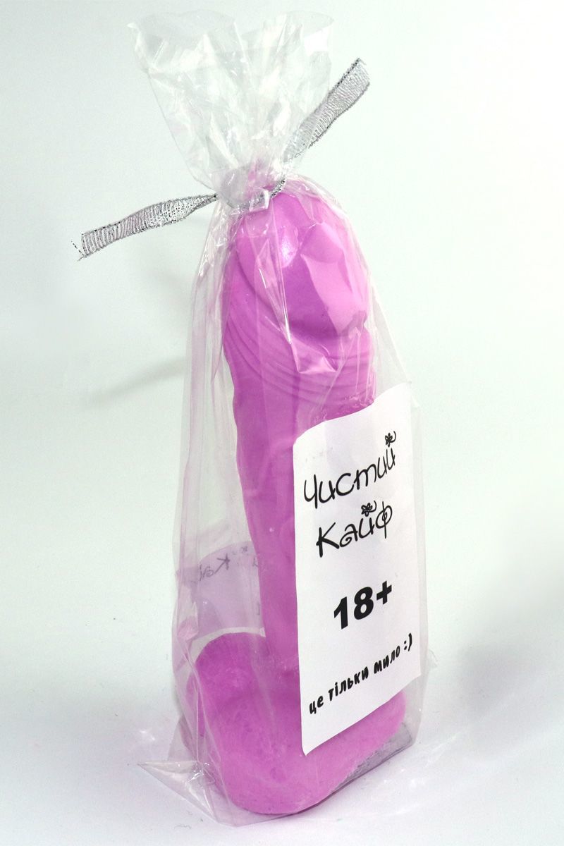 Мыло в форме пениса Чистый Кайф violet size l, крафтове мило член, натуральне Мыло в форме пениса Чистый Кайф violet size l, крафтове мило член, натуральне