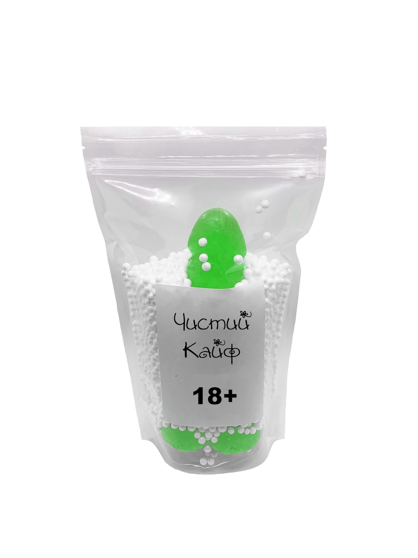 Мило у формі пеніса Чистий Кайф green size l, крафтове мило член, натуральне Мило у формі пеніса Чистий Кайф green size l, крафтове мило член, натуральне