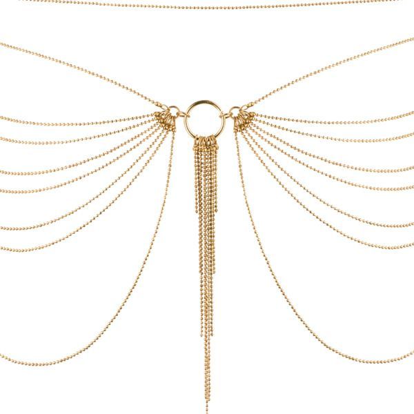 Ланцюжок на трусики або ліф bijoux indiscrets magnifique waist chain gold, прикраса на тіло Ланцюжок на трусики або ліф bijoux indiscrets magnifique waist chain gold, прикраса на тіло