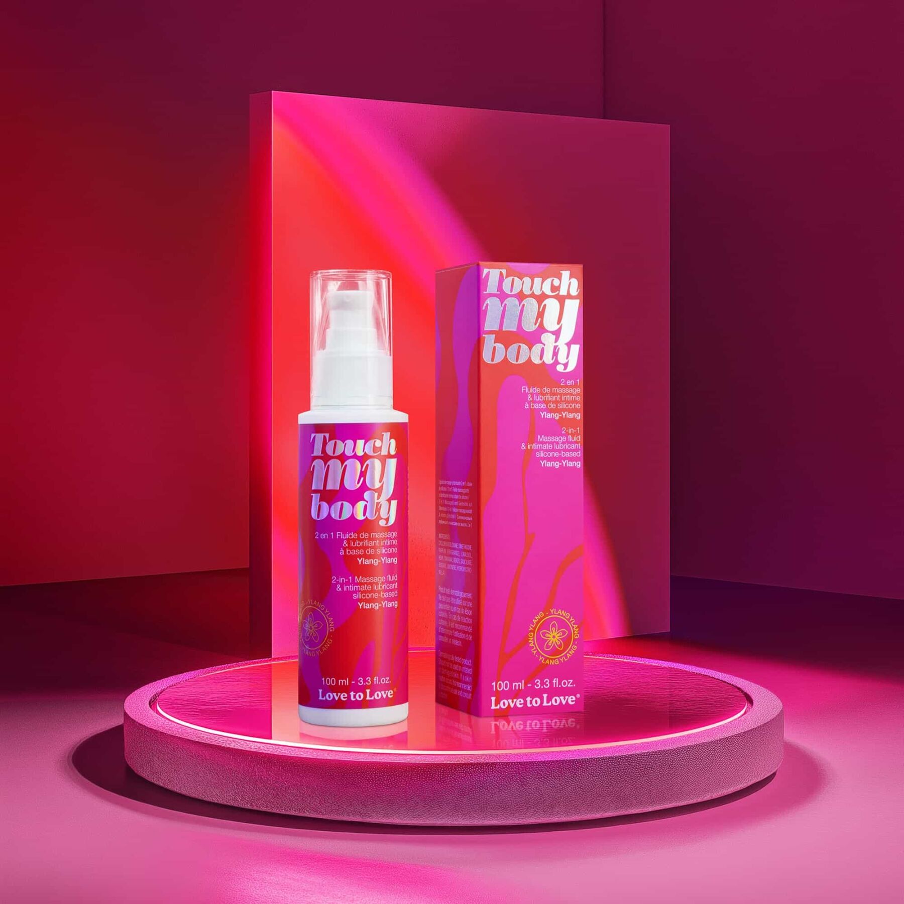 Масажний гель і змазка 2в1 love to love touch my body ylang ylang (100 мл) зволожувальний Масажний гель і змазка 2в1 love to love touch my body ylang ylang (100 мл) зволожувальний
