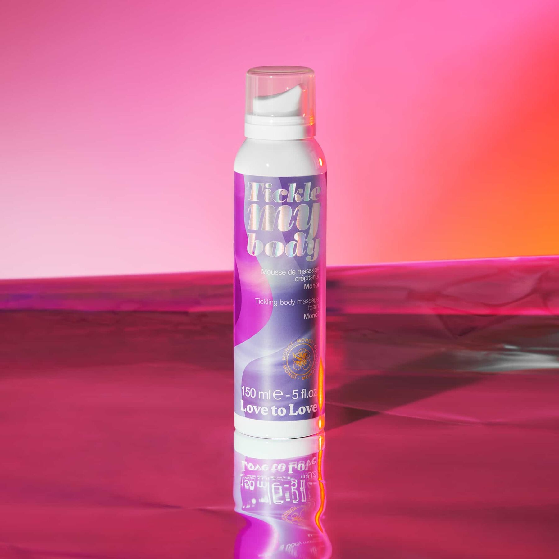 Масажна піна love to love tickle my body monoi (150 мл) зволожувальна Масажна піна love to love tickle my body monoi (150 мл) зволожувальна