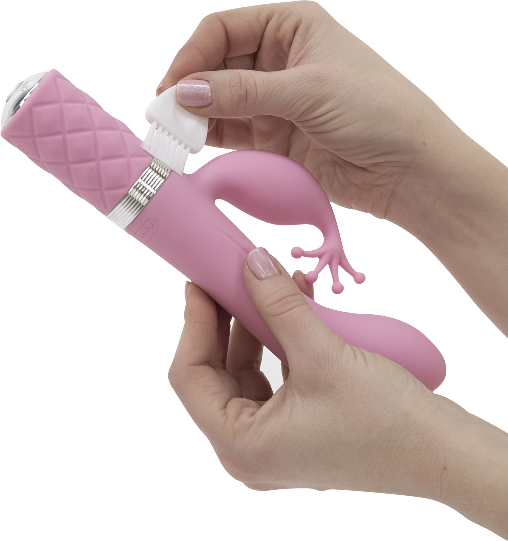 Розкішний вібратор кролик pillow talk kinky pink з кристалом Сваровські, потужний Розкішний вібратор кролик pillow talk kinky pink з кристалом Сваровські, потужний