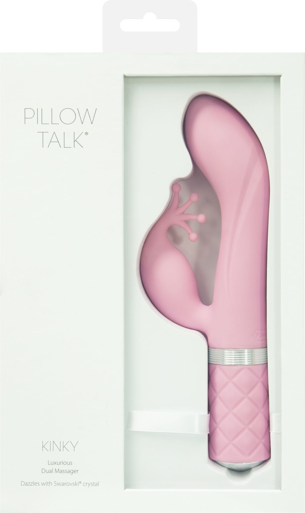 Розкішний вібратор кролик pillow talk kinky pink з кристалом Сваровські, потужний Розкішний вібратор кролик pillow talk kinky pink з кристалом Сваровські, потужний