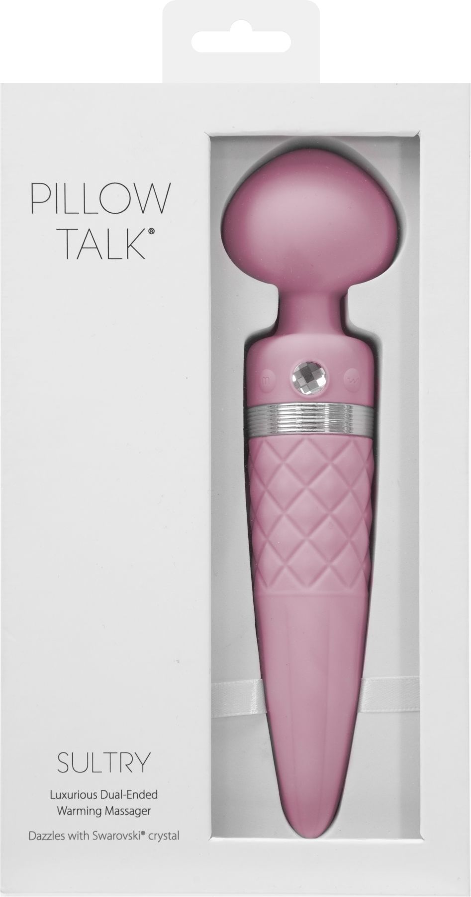 Вібромасажер 2в1 pillow talk sultry pink, класичний масажер і вібратор з ротацією, підігрів Вібромасажер 2в1 pillow talk sultry pink, класичний масажер і вібратор з ротацією, підігрів